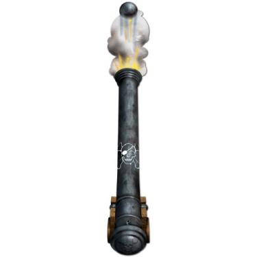 Imagem de Canhão pirata articulado, acessório de festa (1 unidade) (1 pacote)