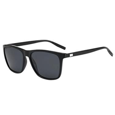 Imagem de Óculos de Sol Masculino Polarizado Unissex UV400 Lente Polarizada (Preto)