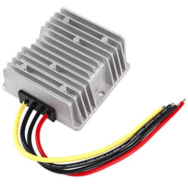 Imagem de Redutor de tensão CC Conversor automático Buck Boost DC 8V-40V para 13,8V 10A Regulador Step Down Up Impermeável Módulo Transformador para Carrinho de Golfe Club Car