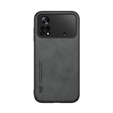 Imagem de Kepuch Silklike Capa para Xiaomi Poco X4 Pro 5G - Case Placa de Metal Embutida para Xiaomi Poco X4 Pro 5G - Preto