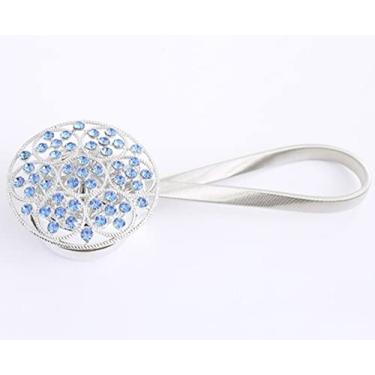 Imagem de Ímã da moda alça de cortina de flores fivela de cortina magnética suporte de janela acessórios de cortina decoração de quarto, h, 30,50 cm