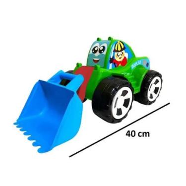 Carregadeira Columbus Trator Brinquedo Grande 51 Cm Infantil