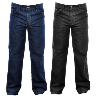 Imagem de Kit 2 Calça Jeans Masculina Basica De Trabalho Trabalho 36 A 48 - Cheg