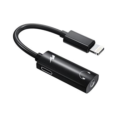 Imagem de Adaptador de fone de ouvido para iPhone Lightning para conector de 3,5 mm AUX carregador cabo divisor 2 em 1 dongle cabo certificado Apple MFI adaptador de áudio para fone de ouvido de música compatível com 13 12 11 ProMax Xs 7 X Xr 8Plus Ipad