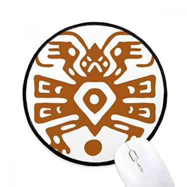 Imagem de DIYthinker Totems do México Mexicana Civilização Antiga Mouse Pad Desktop Escritório Tapete Redondo para Computador