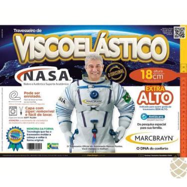 Imagem de Travesseiro Nasa Viscoelástico 50X70x18 Marcbrayn Extra Alto