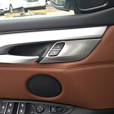Imagem de JIERS Acessório de carro para BMW X5 X6 F15 F16 2014-2016, acabamento de tampa de fechadura de porta cromada ABS