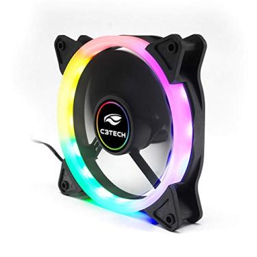 Imagem de C3Tech Cooler Fan F7-L200RGB Gaming 12Cm com Iluminacao RGB e sistema de Iluminacao com anel de LED conector ARGB