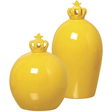 Imagem de Duo Pote Monaco/lisboa T. Coroa Ceramicas Pegorin Amarelo