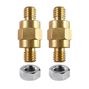 Imagem de Ampper 3/8 -16 Brass Stud Side Post Battery Terminal Bolt, Standard Battery Side Post Extender Stud for GM, Pack of 2
