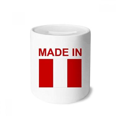 Imagem de DIYthinker Caixa de cerâmica feita no Peru Country Love Money Box para presente de cofrinho