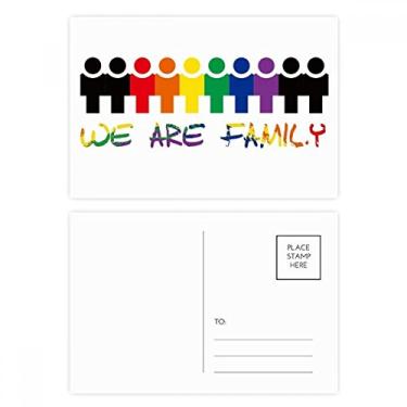 Imagem de LGBT Bandeira de arco-íris We Are Family Cartão de felicitações de aniversário