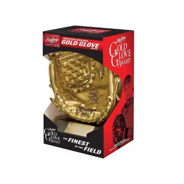 Imagem de Rawlings | Troféu Mini Gold Glove Award | Suporte incluído | Réplica