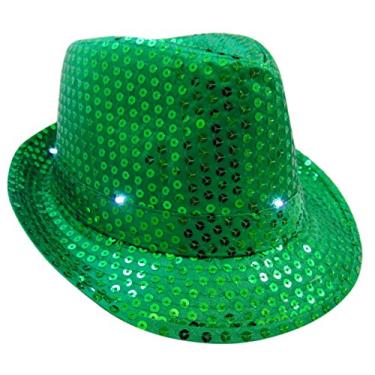 Imagem de Boné de Dia de São Patrício com luzes piscantes Fedora Irish Paddy's Day