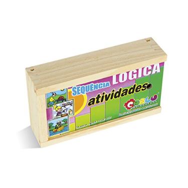 Imagem de Carlu Brinquedos - Sequência Jogo da Lógica com 16 Peças, 5+ Anos, Multicolorido, 1113