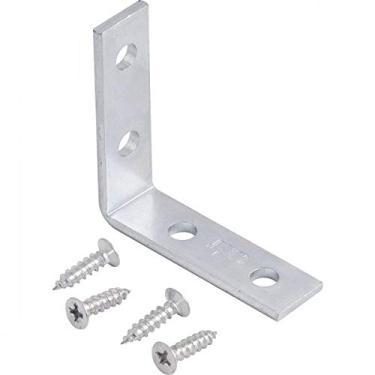 Imagem de Vonder, Cantoneira Para Cortina, 4 Cm X 4 Cm, Zincada, Com 4 Peças.