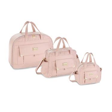 Imagem de Fazendo Arte Kit Maternidade Delicata Rosé Com 3 Peças Rosé Pacote De 3