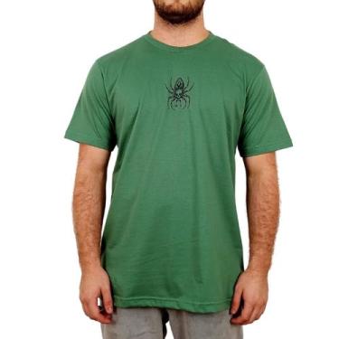 Imagem de Camiseta Mcd Aranha Caveira Verde Camo - Masculina