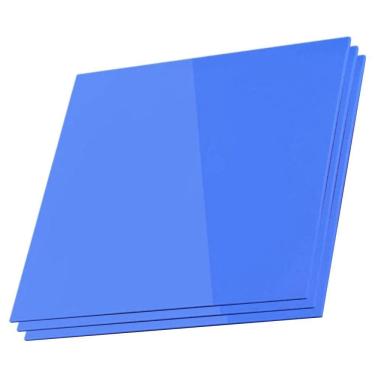 Imagem de Kit 3x Thermal Pad Almofada Térmica 10cm x 10cm (100mm x 100mm) x 0.5mm Para BGA VGA VRM Cor: Azul