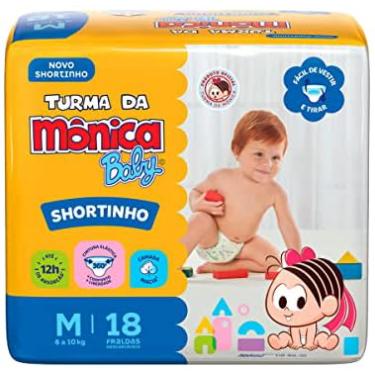 Imagem de Fralda Turma da Mônica Baby Shortinho Jumbinho M 18 Unidades