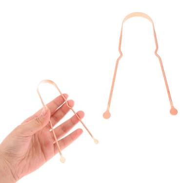 Imagem de Raspador Limpador de Língua 100% Cobre Higienizador Lingual Ayurveda Palaziun