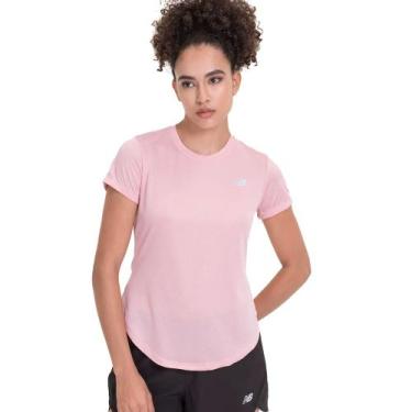 Imagem de Camiseta Feminina New Balance Accelerate Rosa Antigo