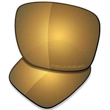 Imagem de SAUCER Lentes de substituição premium para óculos de sol Oakley Holbrook OO9102 de alta definição – Bronze dourado polarizado