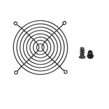 Imagem de Easycargo 10 peças de grelha de ventoinha de 120 mm 120 mm preta com parafusos pretos (120 mm)
