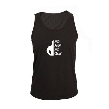Imagem de Regata Masculina Algodão No Pain No Gain Básica