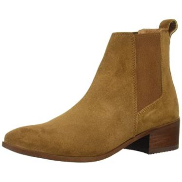Imagem de Steve Madden Bota feminina Dover Ankle Boot, Camurça conhaque, 5.5