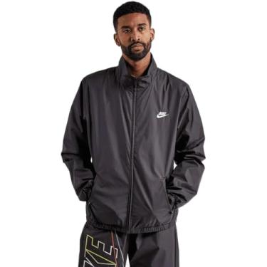 Imagem de Nike Club+ Jaqueta masculina de tecido com zíper, Windrunner - Preto (Dx0694-010), M