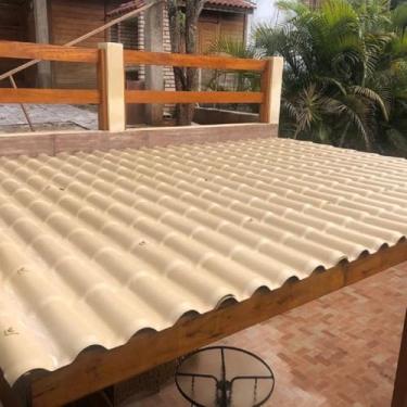 Imagem de Kit com 15 Telhas Pvc Colonial 328x86cm Permatti Marfim