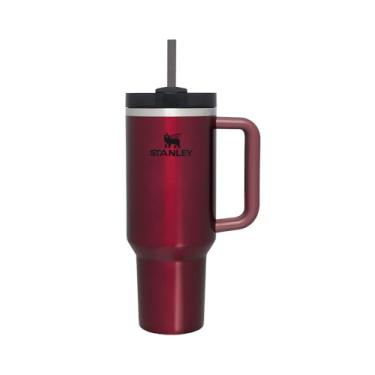 Imagem de Stanley - Quencher H2.0 FlowState 1,18L - Copo de aço inoxidável com isolamento a vácuo, tampa e canudo, para água, chá gelado, café, smoothies e muito mais, Rosewood Glow