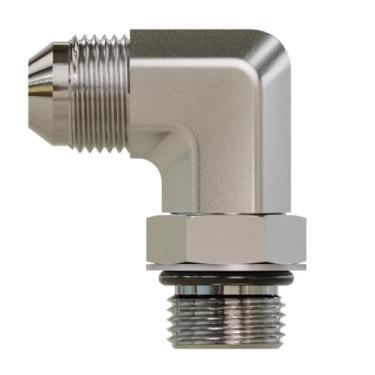 Imagem de Adaptador hidráulico de 90° JIC X 1/5.1 cm macho JIC X 1/5.1 cm