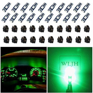 Imagem de WLJH 74 Luzes LED Super Brilhantes T5 2721 37 86 286 Cunha PC74 Tomada Torcida Painel de Instrumentos Automotivos Kits de Luz Indicador de Mudança Cluster Lâmpadas Interiores Verde Pacote com 20