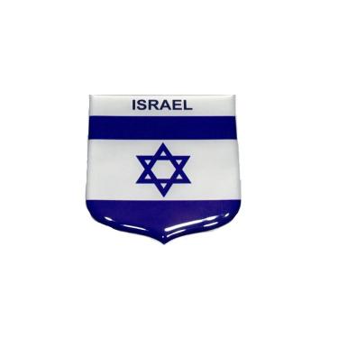 Imagem de Adesivo resinado em Escudo da bandeira de Israel