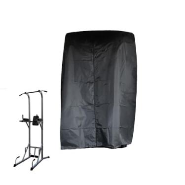 Imagem de J&C Capa Protetora para Estação de Bar 101 x 106 x 162 cm, À Prova D'água e Poeira, Preta/Cinza, Proteção Total para Academia Interna ou Externa