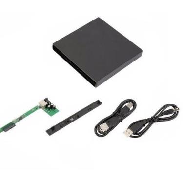 Imagem de Case Externo P/ Gravador de DVD de notebook 12,7mm Slim USB - Preto - 