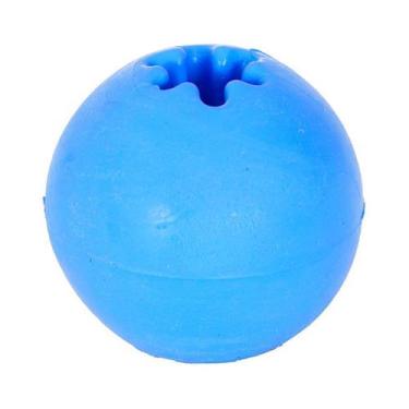 Imagem de Brinquedo Furacão Pet Bola de Borracha Maciça Azul para Adestramento p