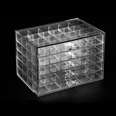 Imagem de Organizador Para Pedraria/Strass/Glitter/Bijuterias Cinco Gavetas Com 