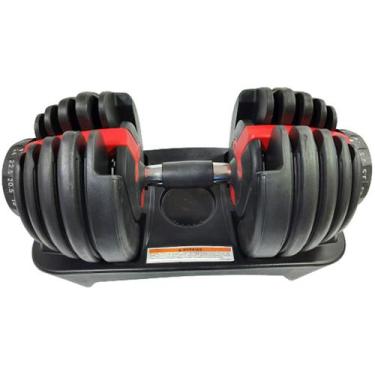 Imagem de Halter Regulável 24kg Dumbbell Anilha Ajustável Dumbel Drum - OCCY