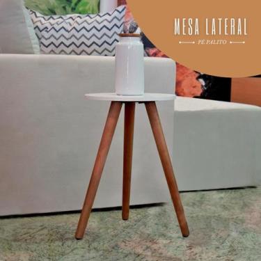 Imagem de Mesa De Apoio E Lateral Sofa Mdf E Madeira - Kelan