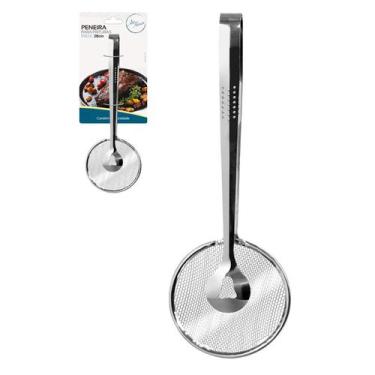 Imagem de Pegador Escumadeira com Pinça Para Frituras Aço Inox 29cm - Art House