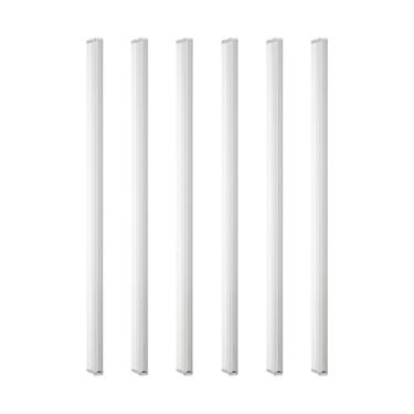 Imagem de 6 Puxador De Guarda Roupa Porta Moveis Alumínio Slim Asa 160mm (Cromado Fosco)