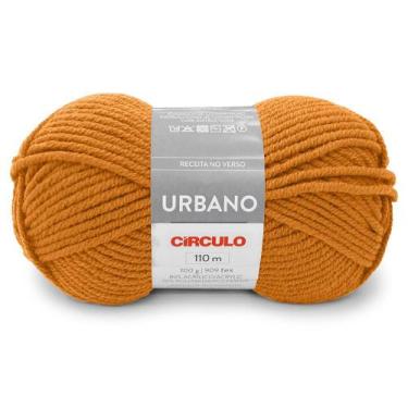 Imagem de Lã Urbano Circulo 100g 100 metros, 7252 Dark Cheddar