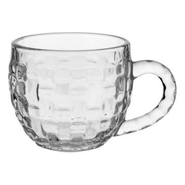 Imagem de XÍCARA CAFÉ 7x10x8cm 180ml VIDRO TRANSPARENTE 6 PEÇAS CANECA - NH