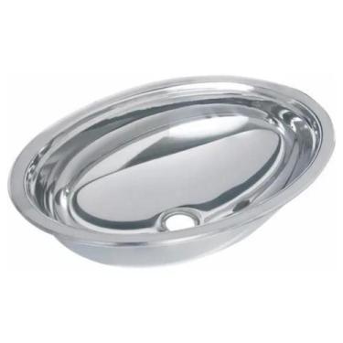 Imagem de Cuba Para Lavabo Oval Inox 39X27 Cm Aço 304 - Tecnocuba