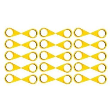 Imagem de Kit 30 Indicador Porca Solta Trava Roda Caminhão Amarelo 30mm - TOP-AR