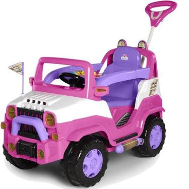 Imagem de Carrinho de Passeio e Pedal para Bebe Calesita Diipi Rosa, Rosa, Diipi