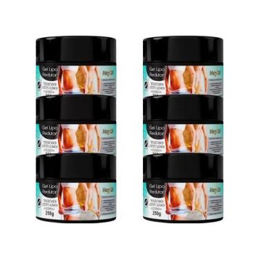 Imagem de Kit 5 Gel Lipo Redutor Termo Ativado 250g - Mary Life